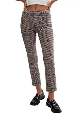 Molly Slim Plaid Pants