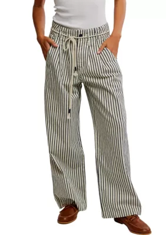 We the Free Dakota Cinched Railroad Pull On Jeans