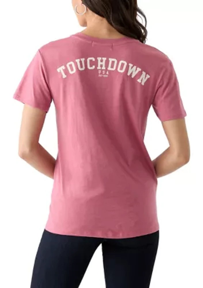 Short Sleeve Touchdown Graphic T-Shirt