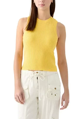Women's Rib Knit Sweater Tank Top