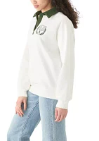 Women's Long Sleeve Relaxed Fit Polo Shirt