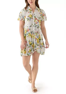 Women's Mini Tiered Shirtdress