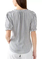 Women's Smocked Puff Sleeve Top