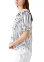 Women's Smocked Puff Sleeve Top