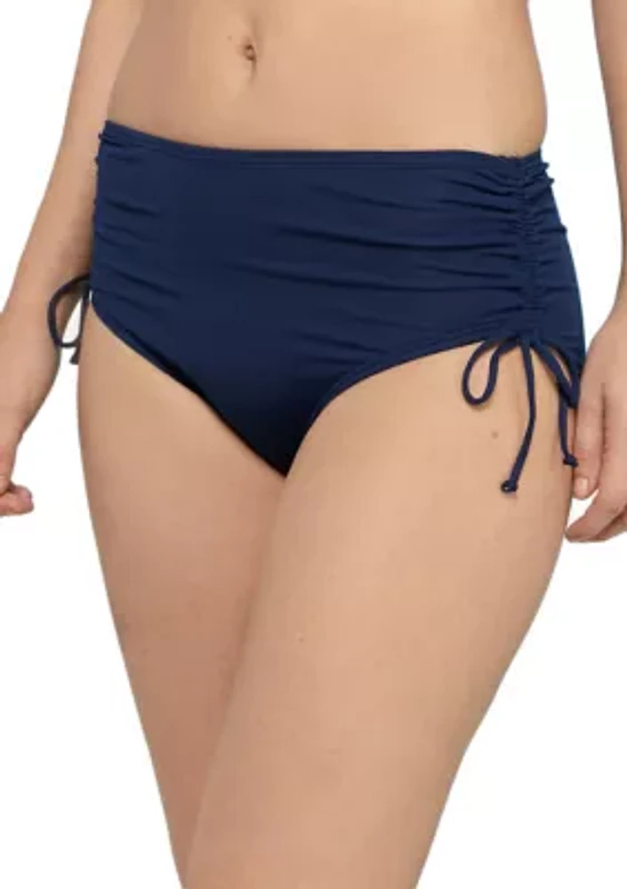 Hayden Adjustable Side High Waist Swim Bikini Bottoms