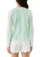 Petite Long Sleeve Solid Button Cardigan