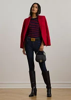 Striped Cotton Blend Sweater