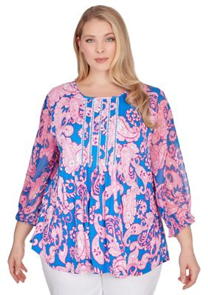 Plus Bright Knit Top