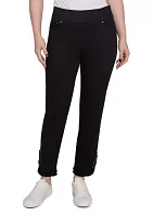 Women's Luxury Pull-On Black Denim Jeans