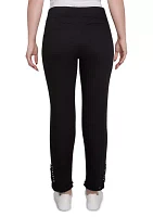 Women's Luxury Pull-On Black Denim Jeans