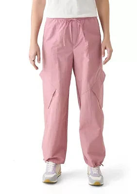 Women's Angled Pocket Cargo Parachute Pants