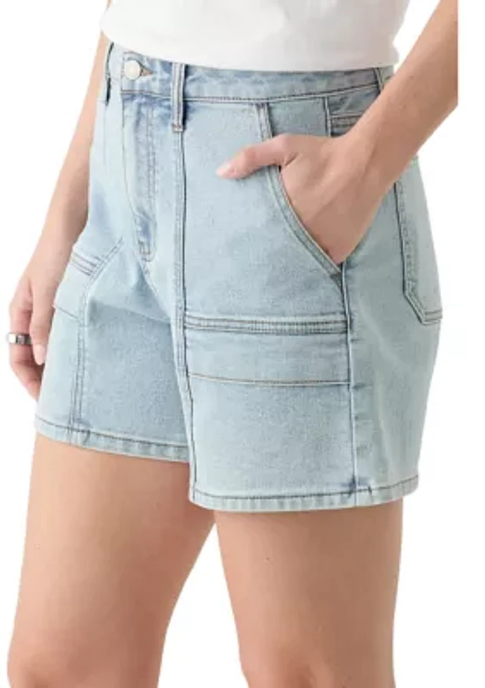 Women's Utility Cargo Denim Shorts