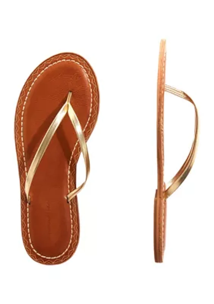 Leather Flip Flops
