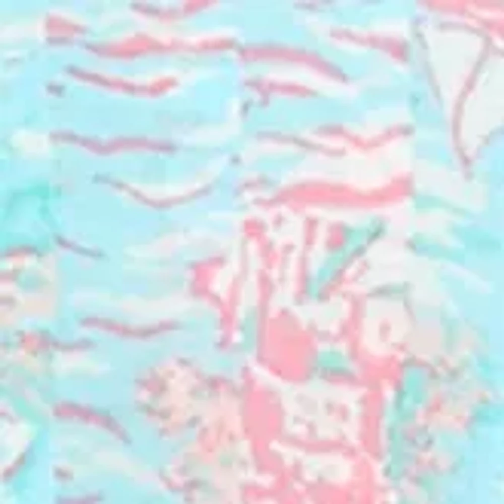 Plus Sleeveless Printed Blouse