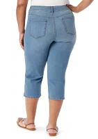 Plus Shape Effect Capri Pants