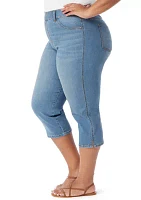 Plus Shape Effect Capri Pants
