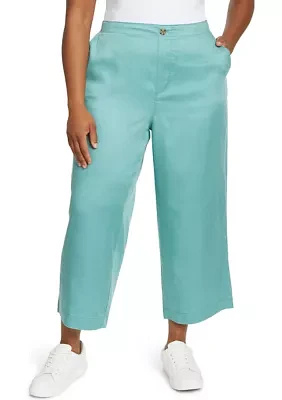 Plus Wide Leg Trouser Pants