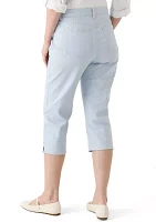Women's Amanda Capri Pants with Side Slit