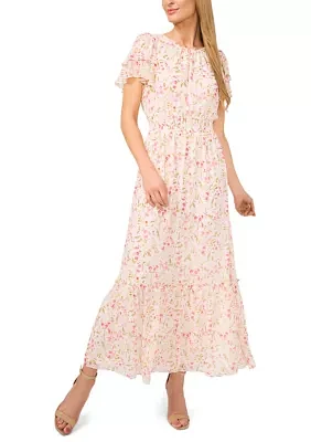 Petite Short Sleeve Maxi Dress