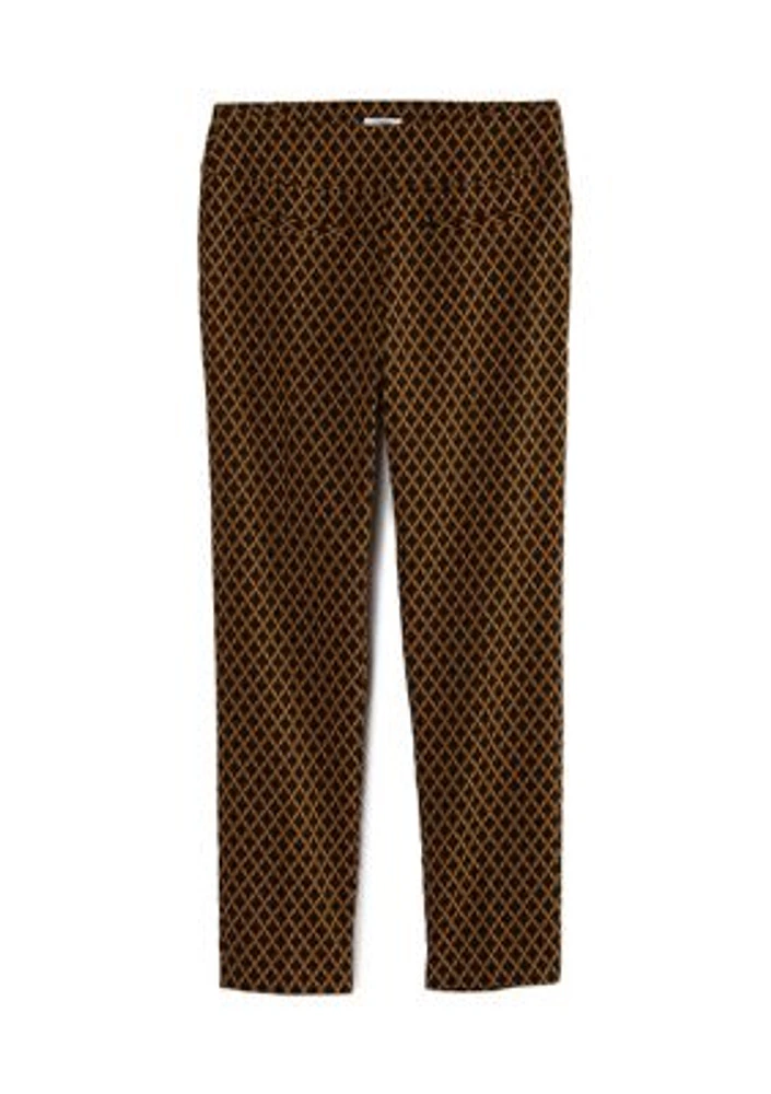 Petite Jacquard Tech Stretch Pants