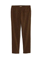 Petite Jacquard Tech Stretch Pants
