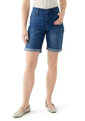 Women's Denim Bermuda Shorts