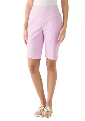 Women's Solid Bermuda Shorts