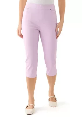 Women's Solid Capri Pants