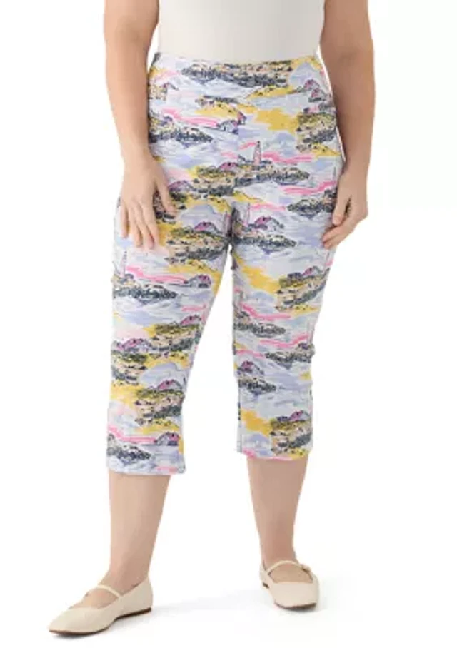 Capris Belk Plus Size Shorts Kim Rogers® Plus Lighthouse Scenic - Main Image