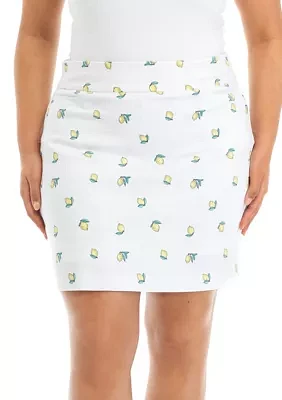 Plus Floral Skort