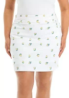 Plus Floral Skort