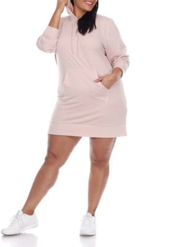 Plus Hoodie Sweatshirt Dress