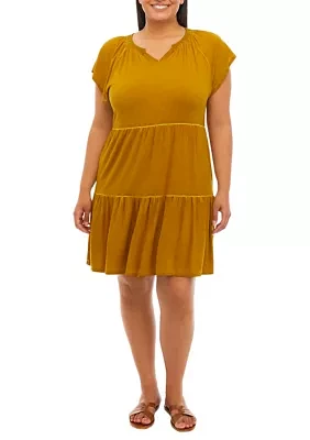 Plus Tiered Dress