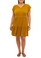 Plus Tiered Dress