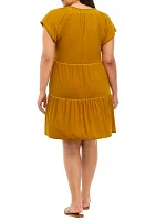 Plus Tiered Dress
