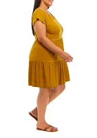 Plus Tiered Dress