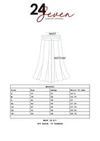 A Line Elastic Waist Knee Length Maternity Skirt