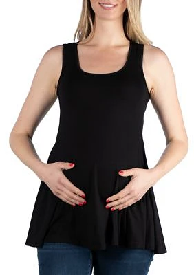 Women's Maternity Sleeveless Tunic Tank Top