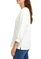 Women's Knit Peasant Top
