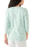 Petite Printed Top