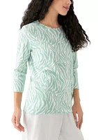 Petite Printed Top