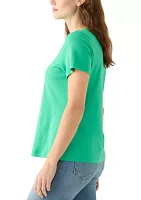 Petite Crew Neck Graphic T-Shirt