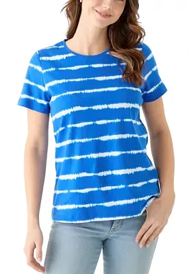 Women's Short Sleeve Crew Neck Printed T-Shirt