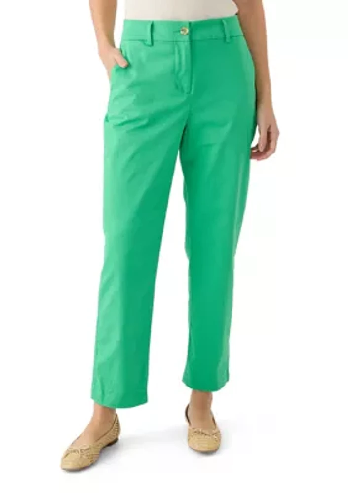 Women's Solid Chino Pants