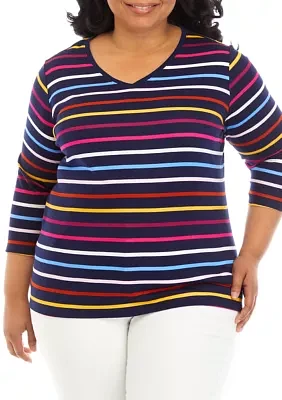 Plus Striped Top