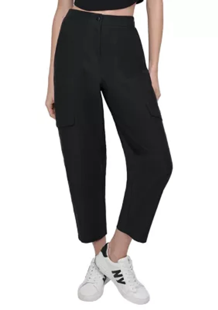 Knit Canvas Cargo Pants