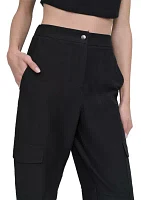 Knit Canvas Cargo Pants