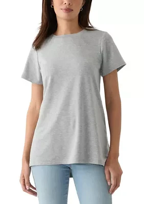 Short Sleeve Pleat Back T-Shirt