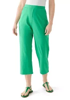 Women's Pull On Terry Crop Pants