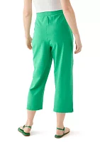 Women's Pull On Terry Crop Pants